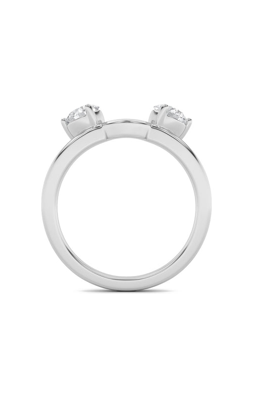 1CTW Round Shaped Lab Grown Diamond (F/VS) Wrap Ring in 14K Gold