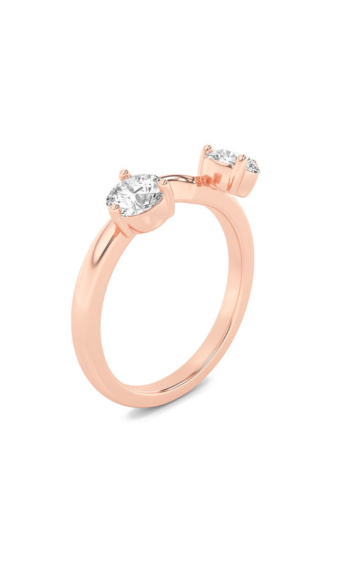 1CTW Round Shaped Lab Grown Diamond (F/VS) Wrap Ring in 14K Gold