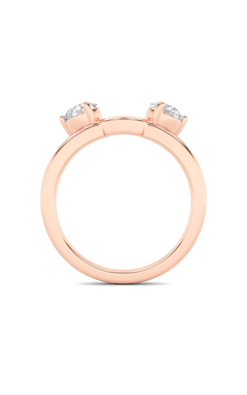1CTW Round Shaped Lab Grown Diamond (F/VS) Wrap Ring in 14K Gold