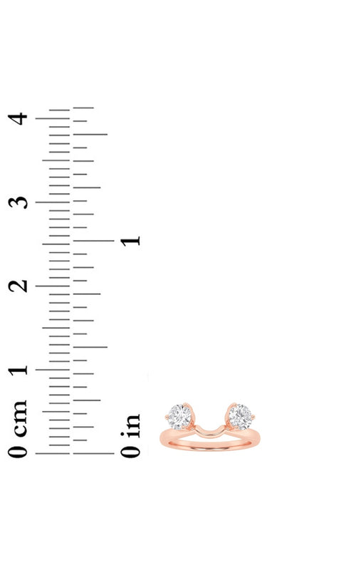 1CTW Round Shaped Lab Grown Diamond (F/VS) Wrap Ring in 14K Gold