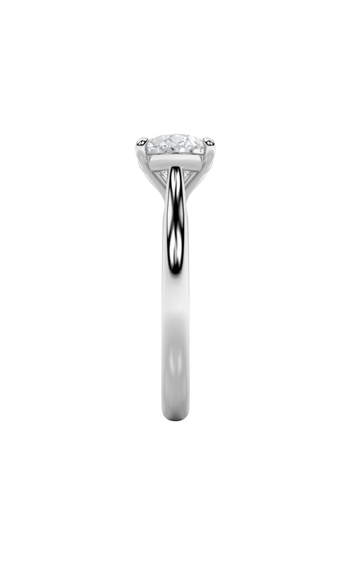 2CTW Pear Shaped Lab Grown Diamond (F/VS) East West Accented Ring in 14K Gold