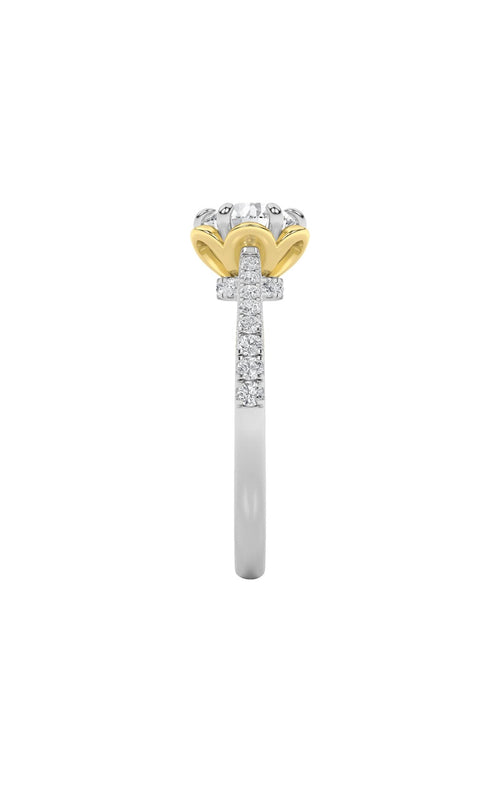 1.5CTW Round Shaped Lab Grown Diamond (F/VS) Solitaire Engagement Ring in 14K Gold