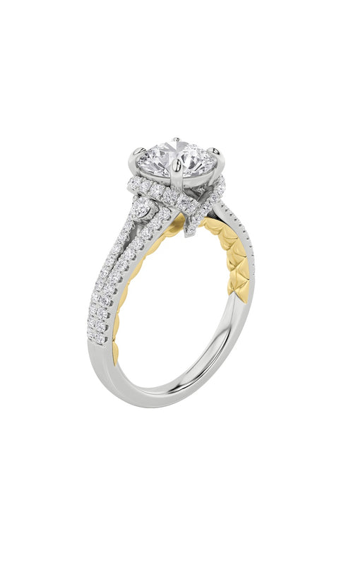 2CTW Round Shaped Lab Grown Diamond (F/VS) Solitaire Engagement Ring in 14K Gold