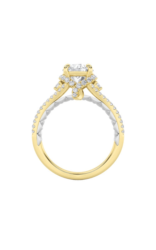 2CTW Round Shaped Lab Grown Diamond (F/VS) Solitaire Engagement Ring in 14K Gold