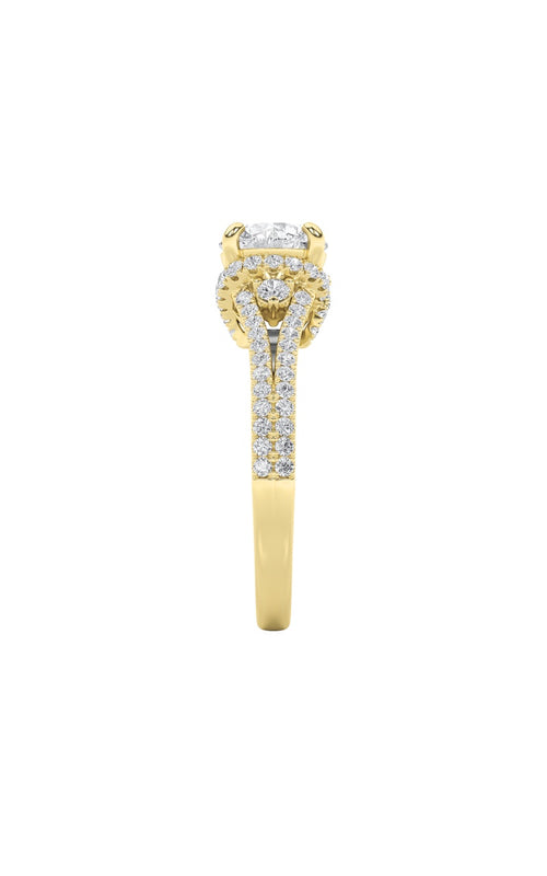 2CTW Round Shaped Lab Grown Diamond (F/VS) Solitaire Engagement Ring in 14K Gold