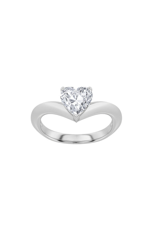1CTW Heart Shaped Lab Grown Diamond (F/VS) Heart Shaped Ring in 14K Gold