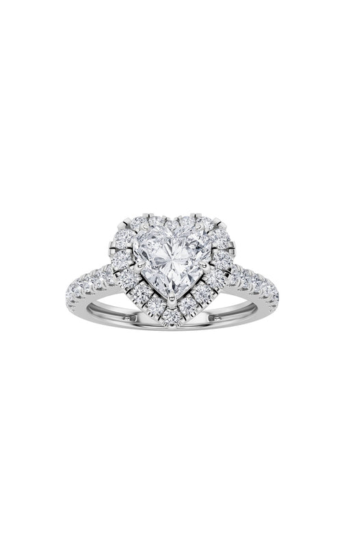 1.5CTW Heart Shaped Lab Grown Diamond (F/VS) Heart Shaped Ring in 14K Gold