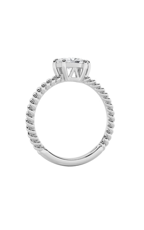 0.5CTW Marquise Shaped Lab Grown Diamond (F/VS) Petite Solitaire Engagement RING in 14K Gold