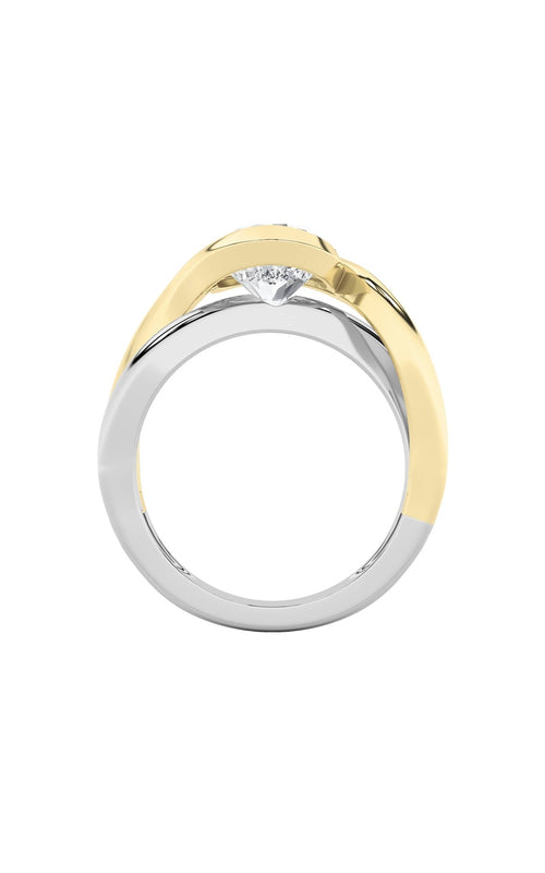 2CTW Round Shaped Lab Grown Diamond (F/VS) Solitaire Engagement Ring in 14K Gold