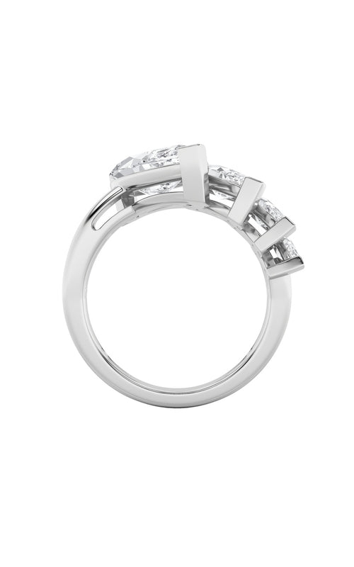 2.5CTW Marquise Shaped Lab Grown Diamond (G/VS) Four Stone Fashion Ring in 14K Gold