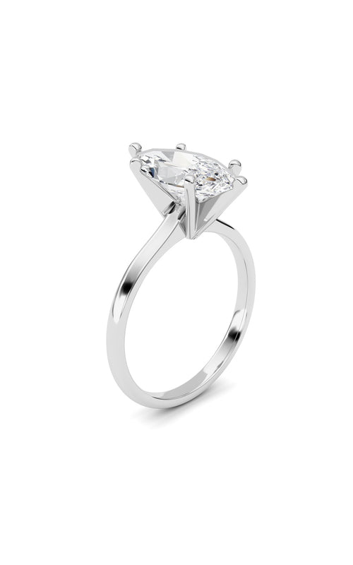 2CTW Marquise Shaped Lab Grown Diamond Classic Solitaire Ring in 14K Gold (F/VS)
