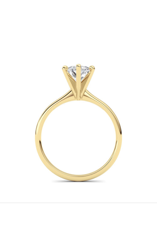 2CTW Marquise Shaped Lab Grown Diamond Classic Solitaire Ring in 14K Gold (F/VS)
