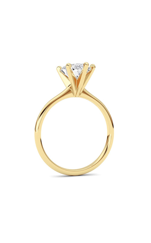 2CTW Marquise Shaped Lab Grown Diamond Classic Solitaire Ring in 14K Gold (F/VS)