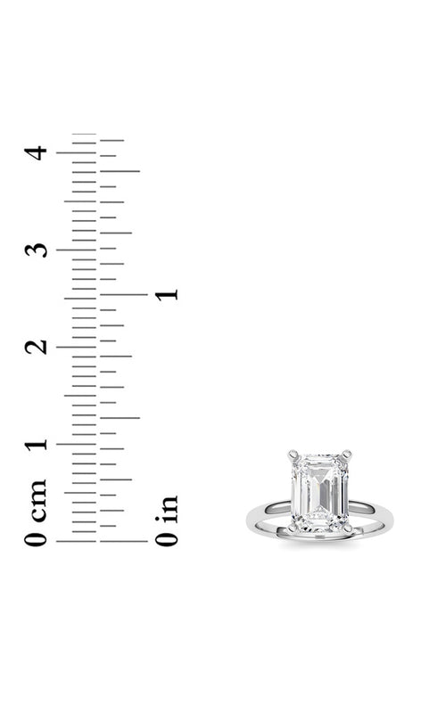 2CTW Radiant Shaped Lab Grown Diamond Classic Solitaire Ring in 14K Gold (F/VS)
