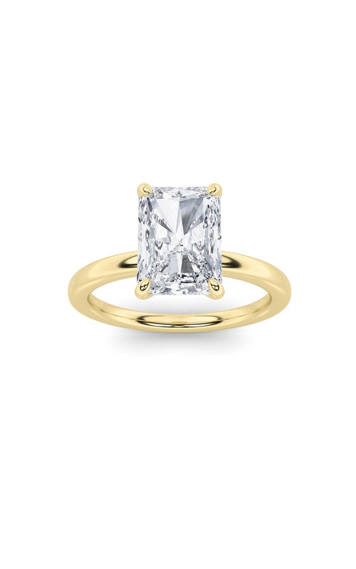 2CTW Radiant Shaped Lab Grown Diamond Classic Solitaire Ring in 14K Gold (F/VS)