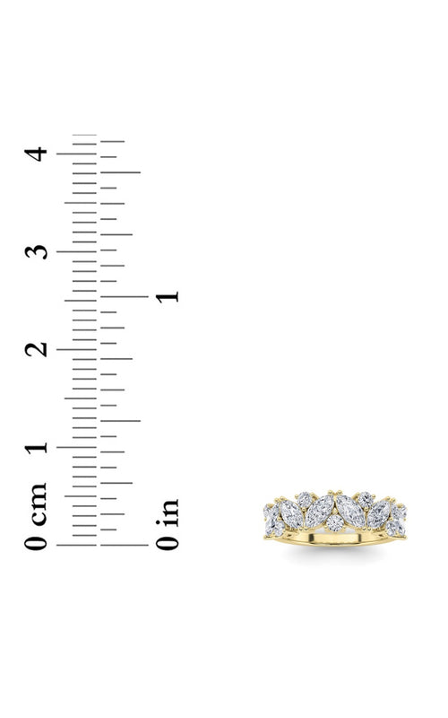 1.5CTW Marquise Shaped Lab Grown Diamond (G/VS) Ring in 14K Gold