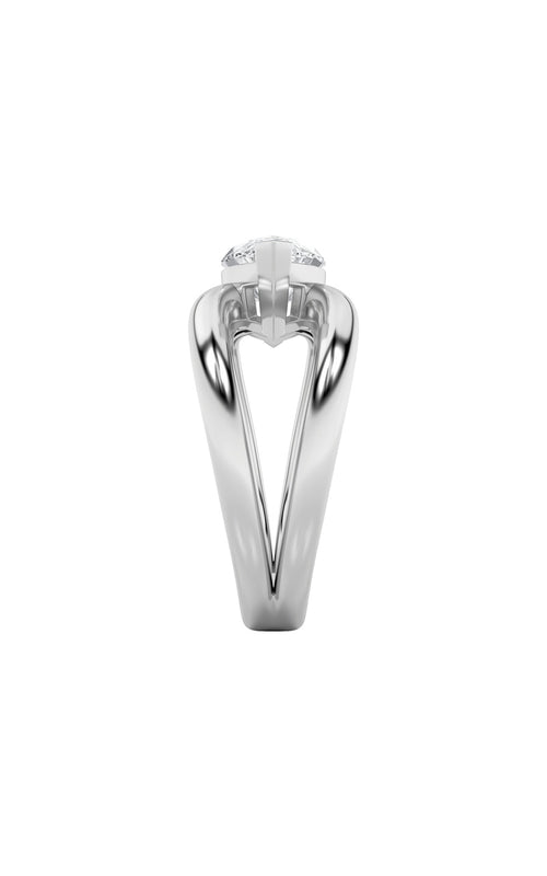 2CTW Marquise Shaped Lab Grown Diamond (G/VS) East West Solitaire Fancy Ring in 14K Gold