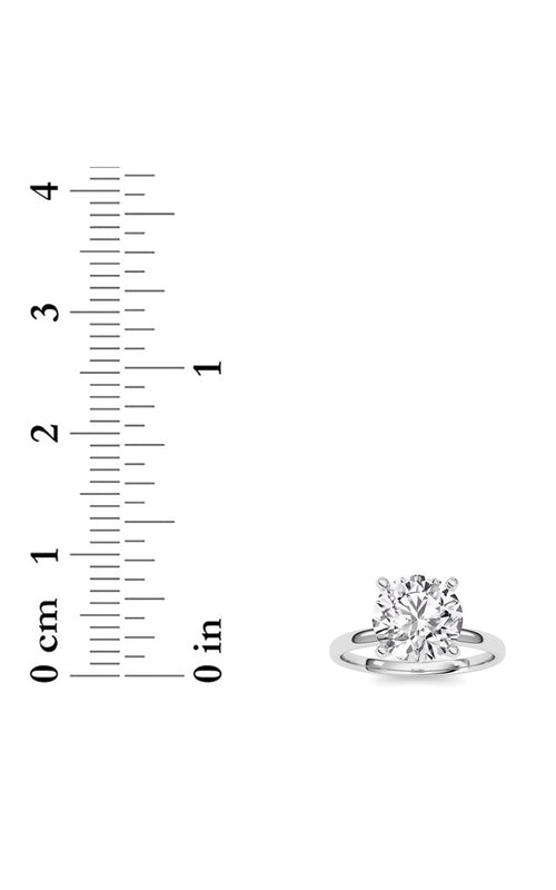 1CTW Round Shaped Lab Grown Diamond Classic Solitaire Ring in 14K Gold (F/VS)