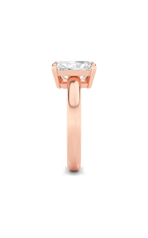3CTW Radiant Shaped Lab Grown Diamond (F/VS) Toi et Moi Fashiion Ring in 14K Gold