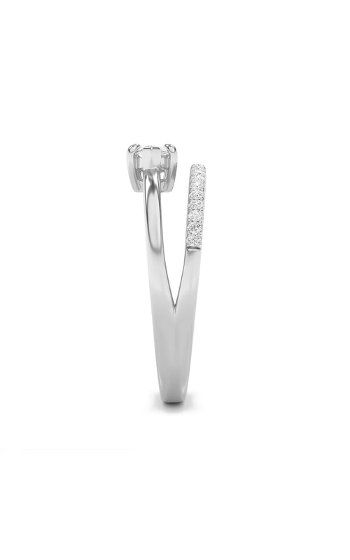 0.5CTW Marquise Shaped Lab Grown Diamond (G/VS) Fashion Ring in 10K Gold