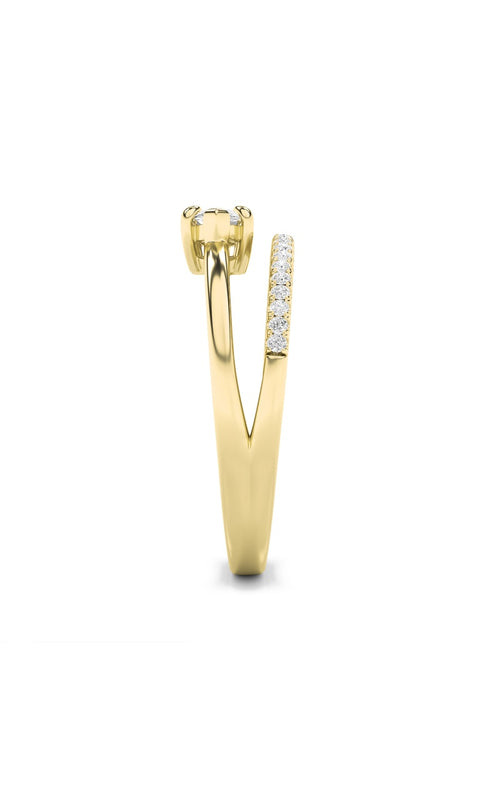 0.5CTW Marquise Shaped Lab Grown Diamond (G/VS) Fashion Ring in 10K Gold