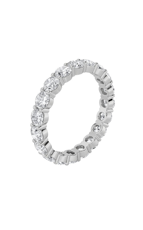 3CTW Round Shaped Lab Grown Diamond (F/VS) Stud RING in 14K Gold