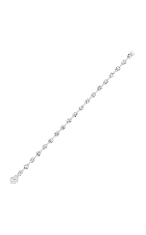 4CTW Round Shaped Lab Grown Diamond Split Prong Eternity Ring in 14K Gold (F/VS)