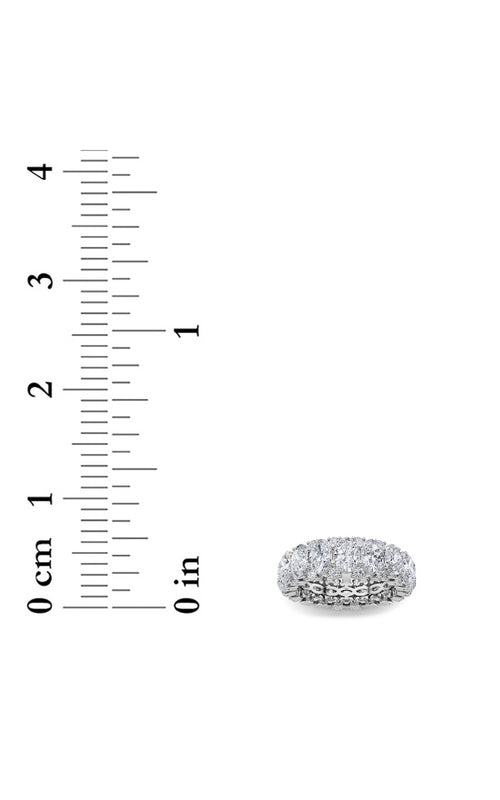 6CTW Oval Shaped Lab Grown Diamond (F/VS) Eternity Band Ring in 14K Gold