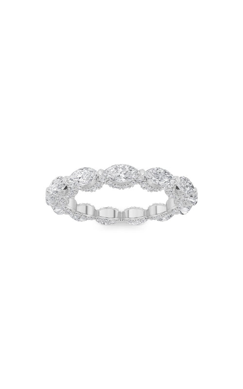 2.5CTW Marquise Shaped Lab Grown Diamond (F/VS) Eternity Band Ring in 14K Gold
