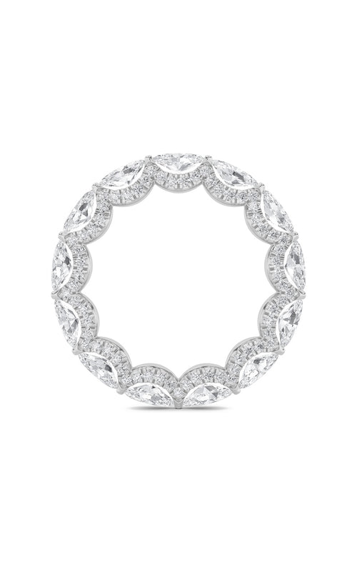 2.5CTW Marquise Shaped Lab Grown Diamond (F/VS) Eternity Band Ring in 14K Gold