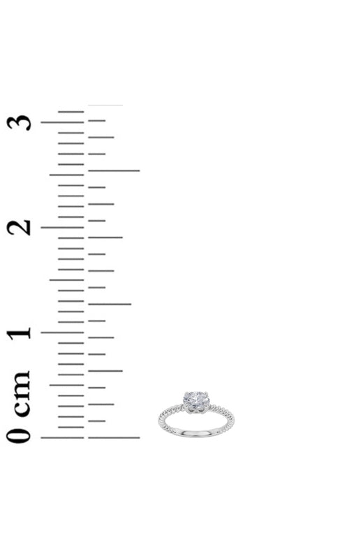 0.5CTW Oval Shaped Lab Grown Diamond (F/VS) Petite Solitaire Engagement RING in 14K Gold