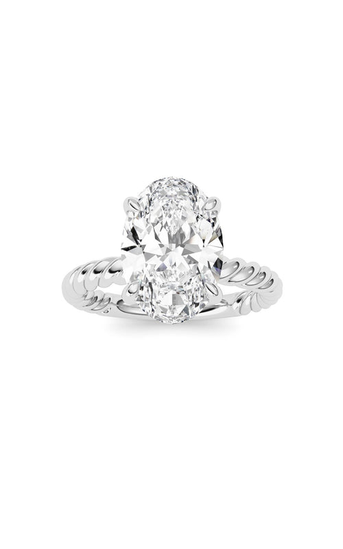 Oval Lab Grown Diamond (F/VS ) Ring in 14K Gold