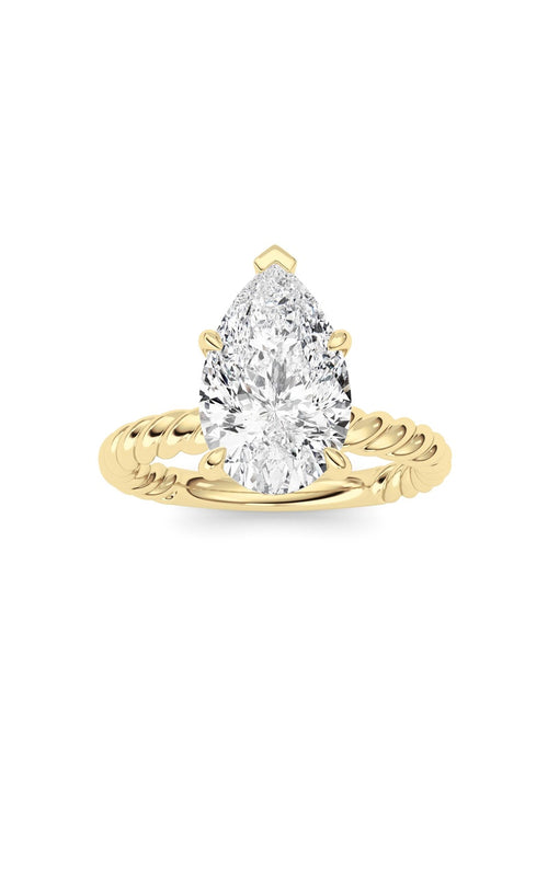 Pear Lab Grown Diamond (F/VS ) Ring in 14K Gold