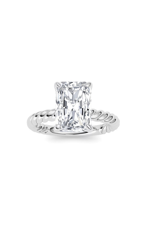 Radiant Lab Grown Diamond (F/VS ) Ring in 14K Gold