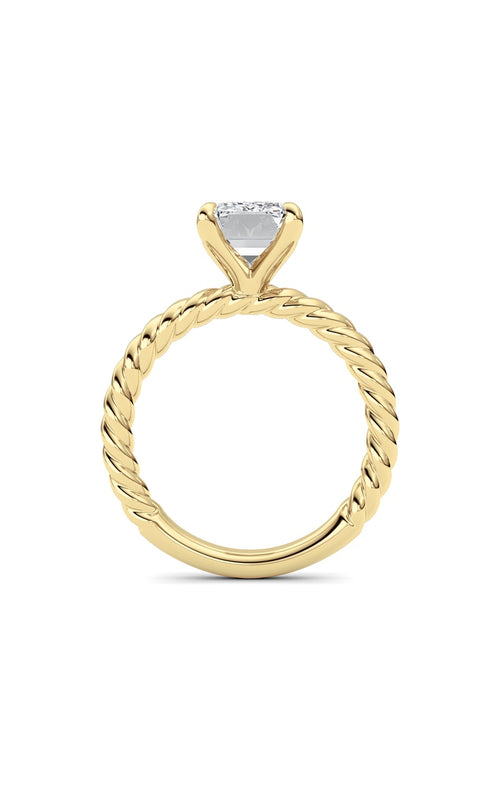 Radiant Lab Grown Diamond (F/VS ) Ring in 14K Gold