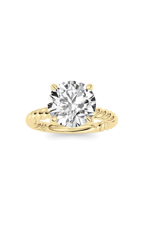 Round Lab Grown Diamond (F/VS ) Ring in 14K Gold