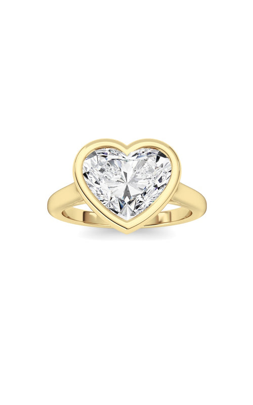 Heart Lab Grown Diamond (F/VS ) Ring in 14K Gold