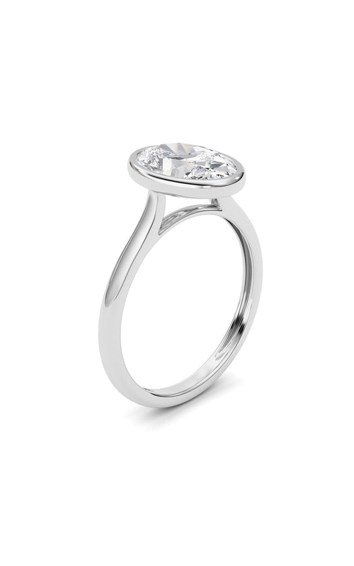 Oval Lab Grown Diamond (F/VS ) Ring in 14K Gold