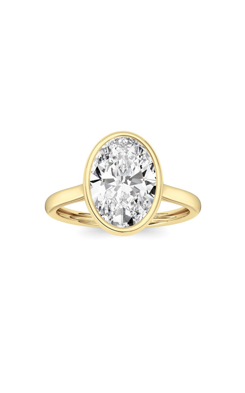Oval Lab Grown Diamond (F/VS ) Ring in 14K Gold