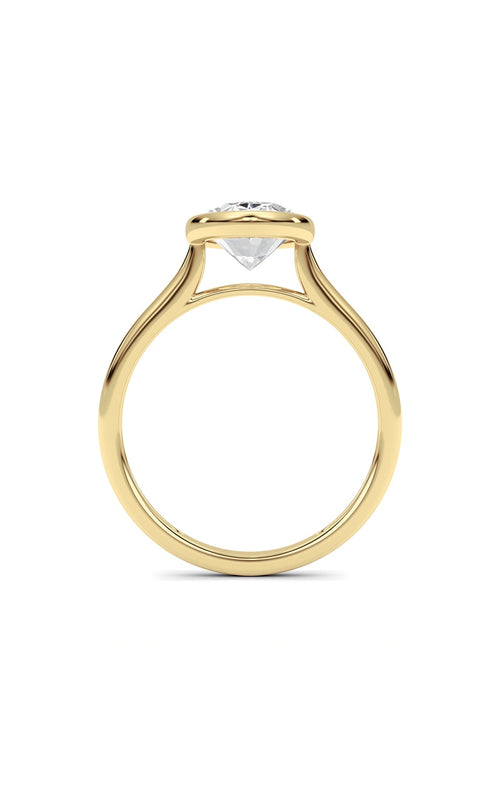 Oval Lab Grown Diamond (F/VS ) Ring in 14K Gold