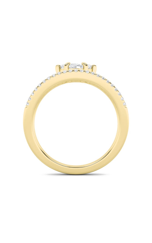 0.5CTW Marquise Shaped Lab Grown Diamond (G/VS) Ring in 14K Gold