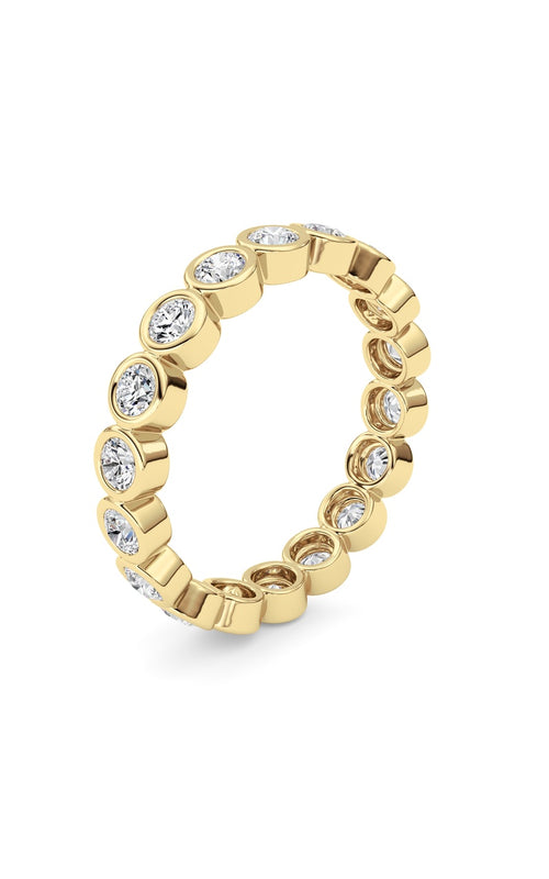 1.8CTW Round Shaped Lab Grown Diamond (F/VS) Eternity Band Ring in 14K Gold
