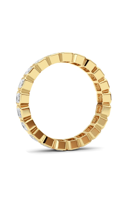 2.6CTW Emerald Shaped Lab Grown Diamond (F/VS) Eternity Band Ring in 14K Gold