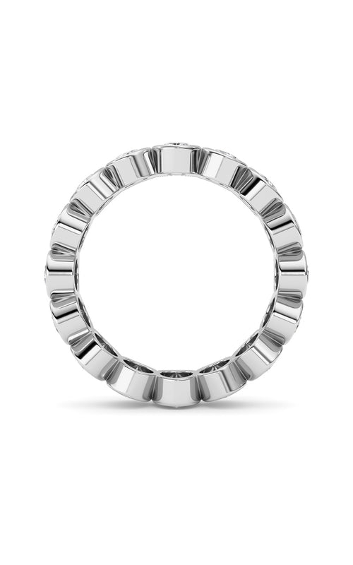 2CTW Oval Shaped Lab Grown Diamond (F/VS) Eternity Band Ring in 14K Gold