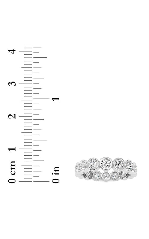 2CTW Round Shaped Lab Grown Diamond (F/VS) Eternity Band Ring in 14K Gold