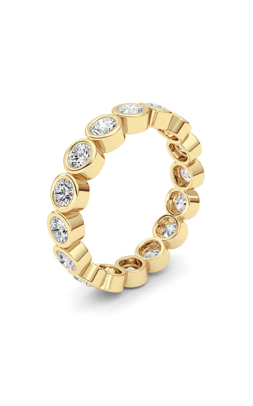 2CTW Round Shaped Lab Grown Diamond (F/VS) Eternity Band Ring in 14K Gold