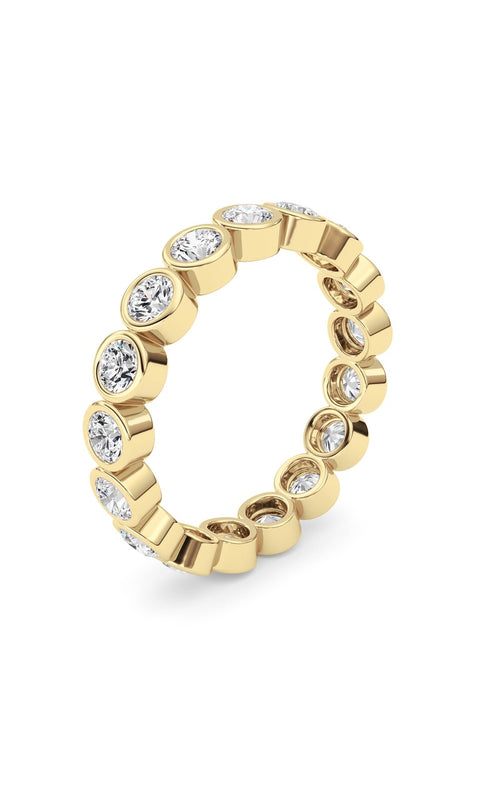 2.2CTW Round Shaped Lab Grown Diamond (F/VS) Eternity Band Ring in 14K Gold