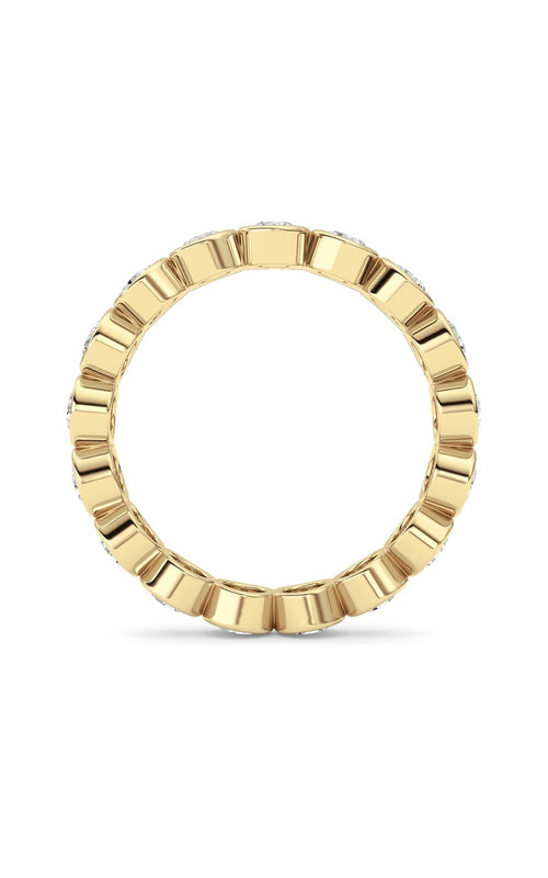 2.2CTW Round Shaped Lab Grown Diamond (F/VS) Eternity Band Ring in 14K Gold