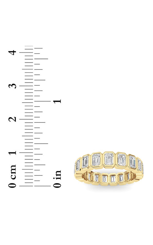 2.75CTW Emerald Shaped Lab Grown Diamond (F/VS) Eternity Band Ring in 14K Gold