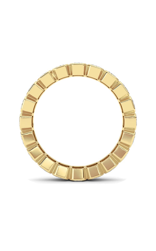 3.00CTW Emerald Shaped Lab Grown Diamond (F/VS) Eternity Band Ring in 14K Gold